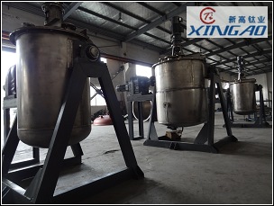 鈦翻轉(zhuǎn)反應(yīng)釜，制造好驗收結(jié)束！