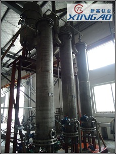 純鈦三效蒸發(fā)裝置3套！制造好驗收結(jié)束！